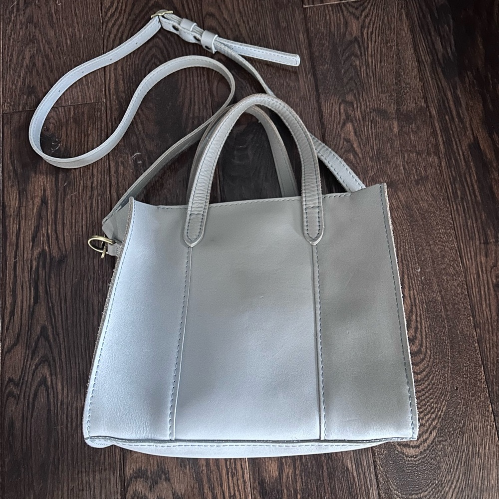 Portland Leather - Lola Formal Gray Crossbody Bag
